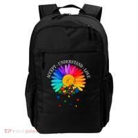 Accept Understand Love Autism Sunflower Backpack thumb 0