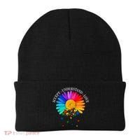 Accept Understand Love Autism Sunflower Beanie thumb 0