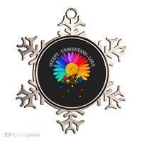 Accept Understand Love Autism Sunflower Ornament thumb 0
