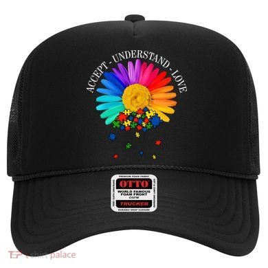 Accept Understand Love Autism Sunflower Hat