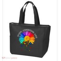 Accept Understand Love Autism Sunflower Tote Bag thumb 3