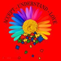Accept Understand Love Autism Sunflower Santa Hat thumb 1