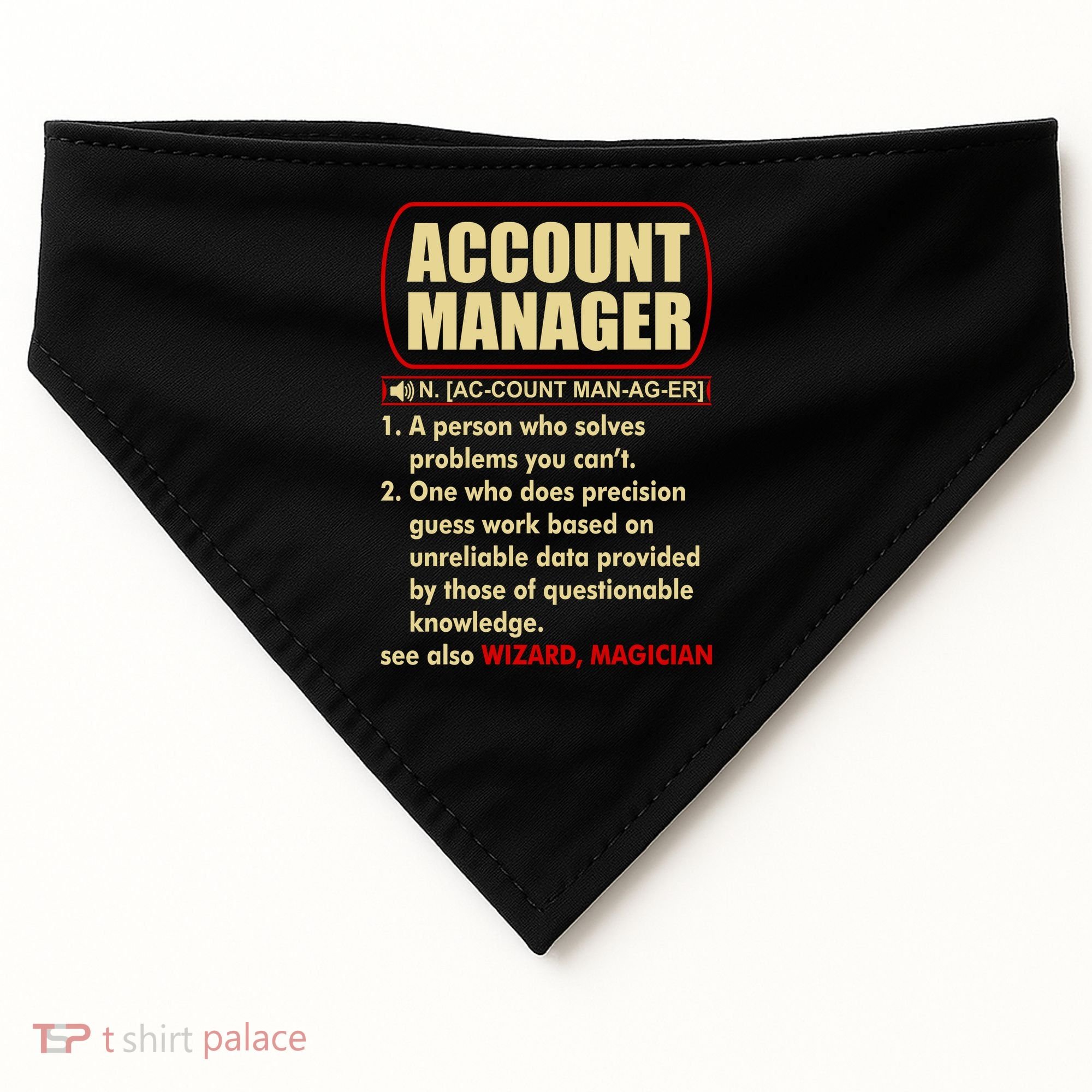 Account Manager Dictionary Definition Term USA-Made Doggie Bandana