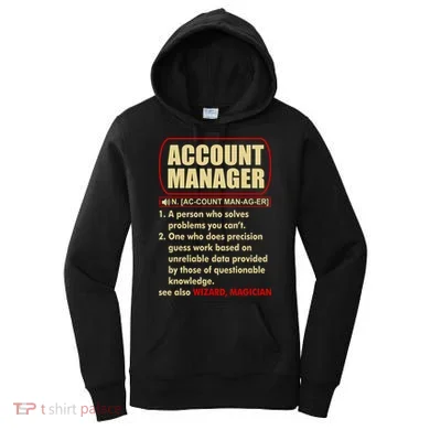 Account Manager Dictionary Definition Term Women's Hoodie