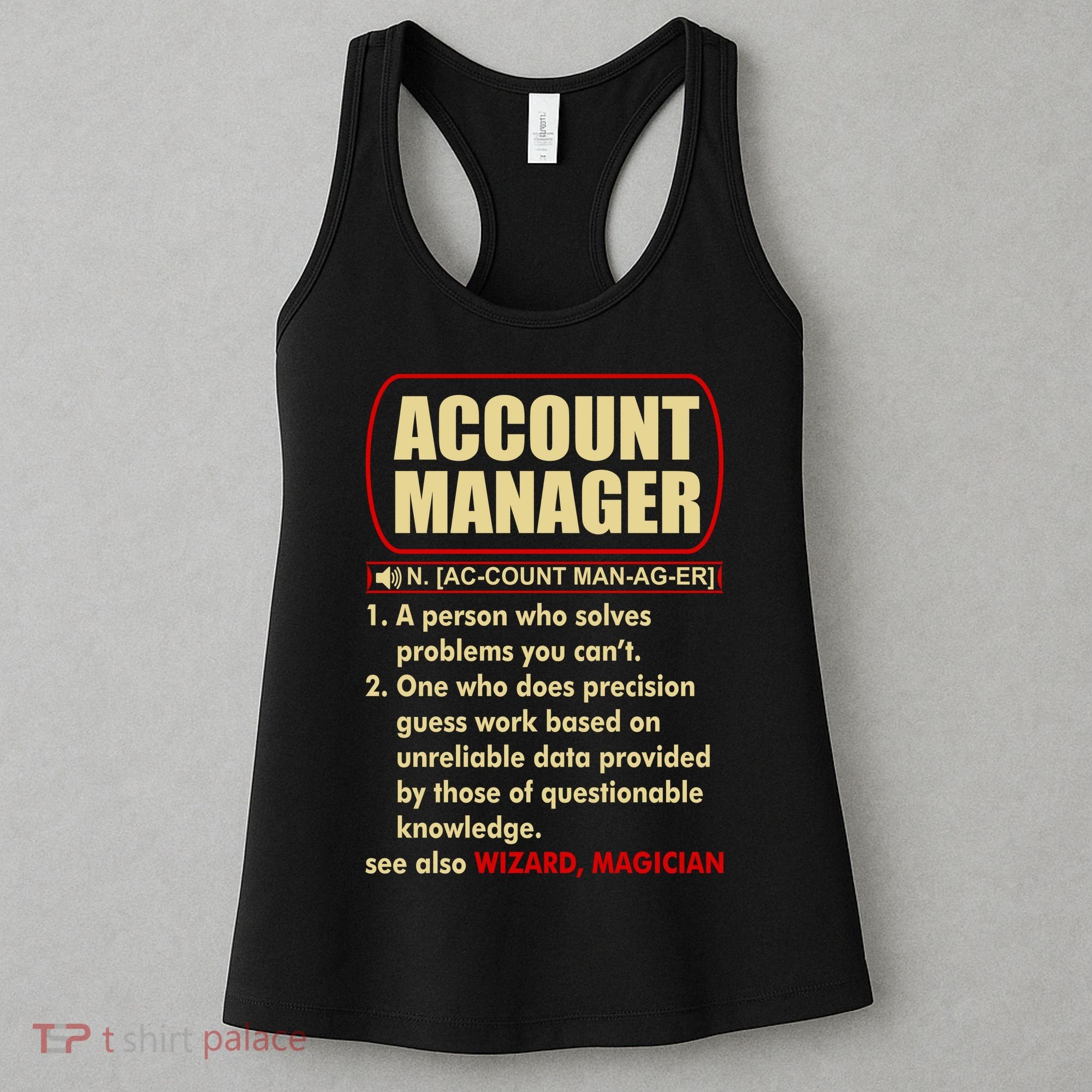 Account Manager Dictionary Definition Term Women's Tank Top