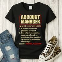 Account Manager Dictionary Definition Term Women's T-Shirt thumb 3