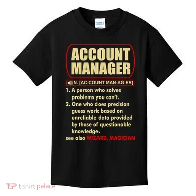 Account Manager Dictionary Definition Term Kids T-Shirt