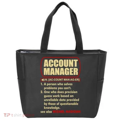 Account Manager Dictionary Definition Term Tote Bag