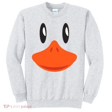 Awesome Cute Duck Face Halloween Costume Sweatshirt
