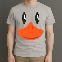 Awesome Cute Duck Face Halloween Costume T-Shirt thumb 3