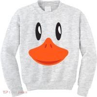 Awesome Cute Duck Face Halloween Costume Kids Sweatshirt thumb 0