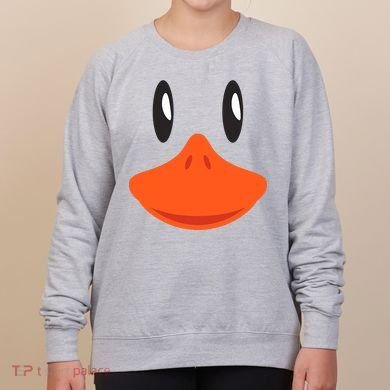 Awesome Cute Duck Face Halloween Costume Women's Sweatshirt