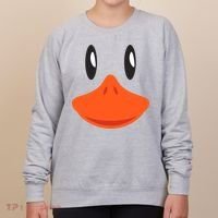 Awesome Cute Duck Face Halloween Costume Women's Sweatshirt thumb 0