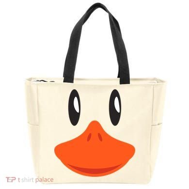 Awesome Cute Duck Face Halloween Costume Tote Bag