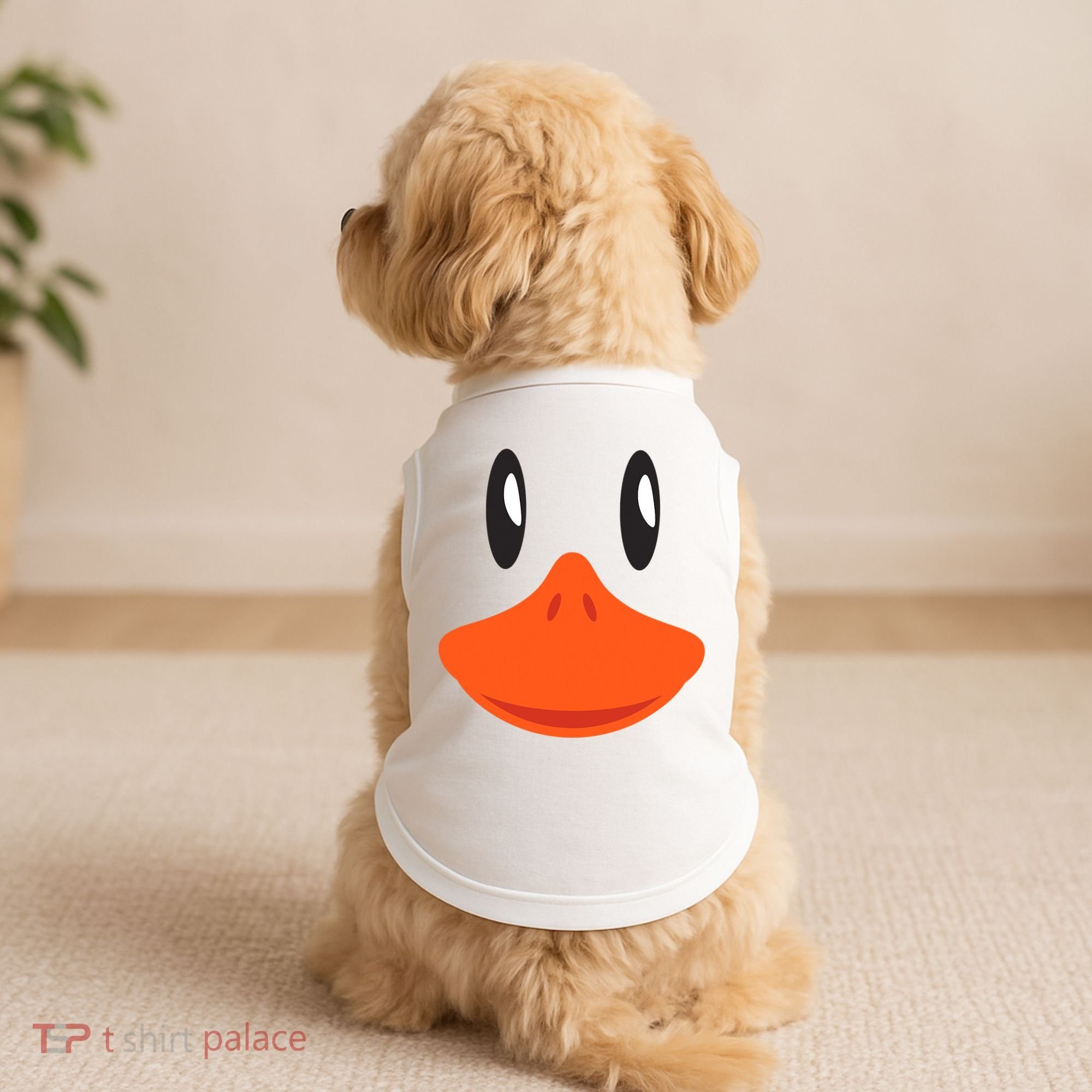 Awesome Cute Duck Face Halloween Costume Doggie Tank