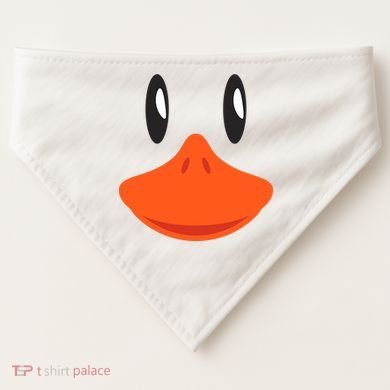 Awesome Cute Duck Face Halloween Costume USA-Made Doggie Bandana