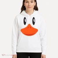Awesome Cute Duck Face Halloween Costume Hoodie thumb 5