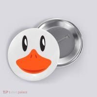 Awesome Cute Duck Face Halloween Costume Button thumb 0