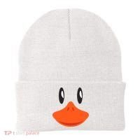 Awesome Cute Duck Face Halloween Costume Beanie thumb 0