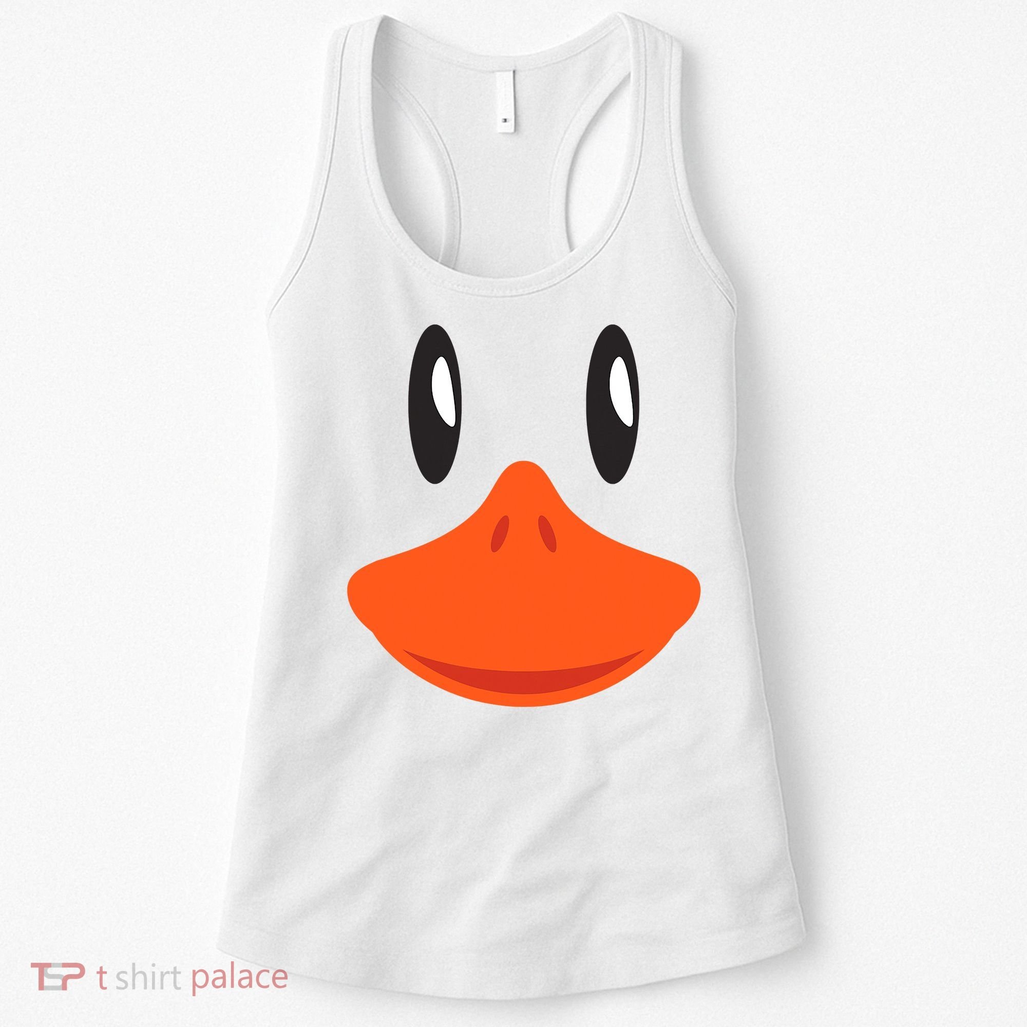 Awesome Cute Duck Face Halloween Costume Women's Tank Top