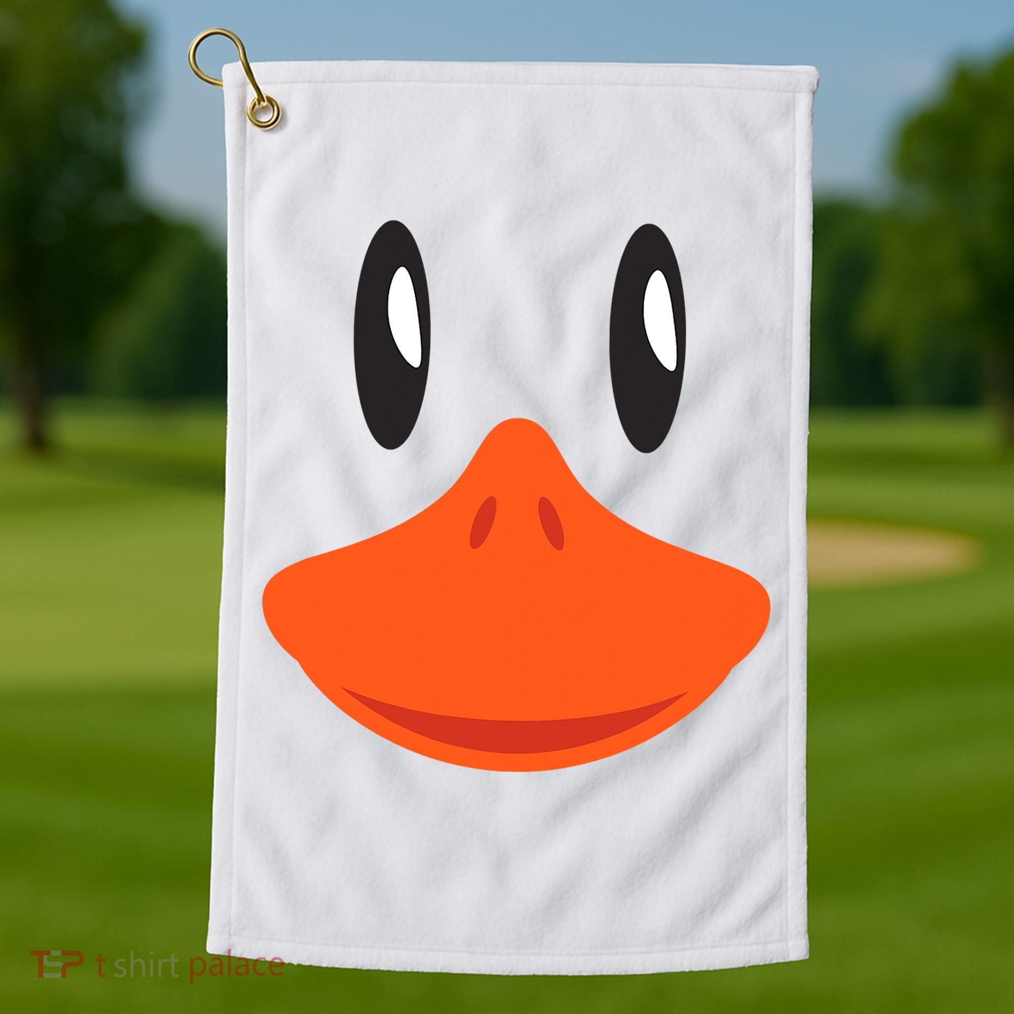Awesome Cute Duck Face Halloween Costume Golf Towel