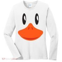 Awesome Cute Duck Face Halloween Costume Women's Long Sleeve Shirt thumb 0