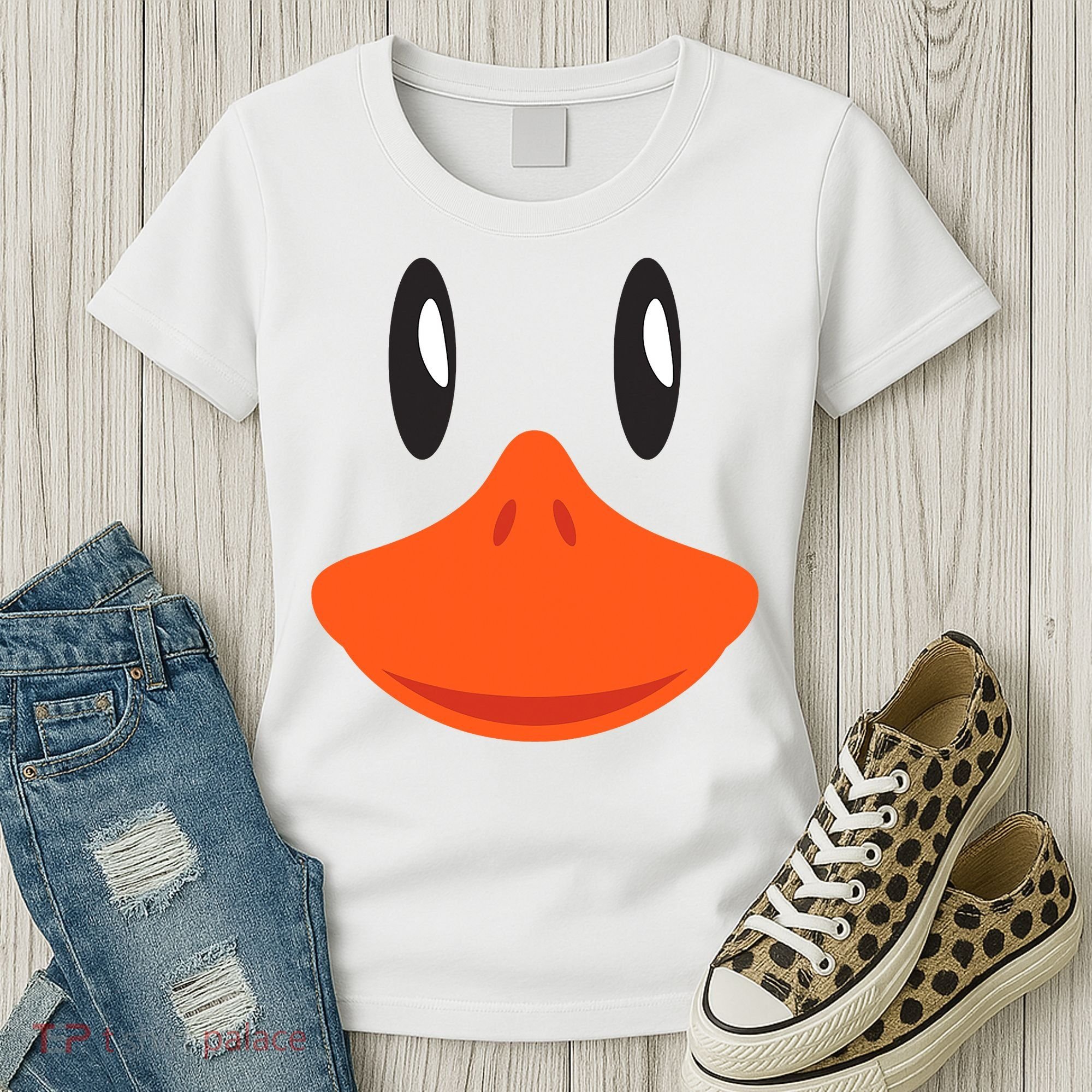 Awesome Cute Duck Face Halloween Costume Women's T-Shirt