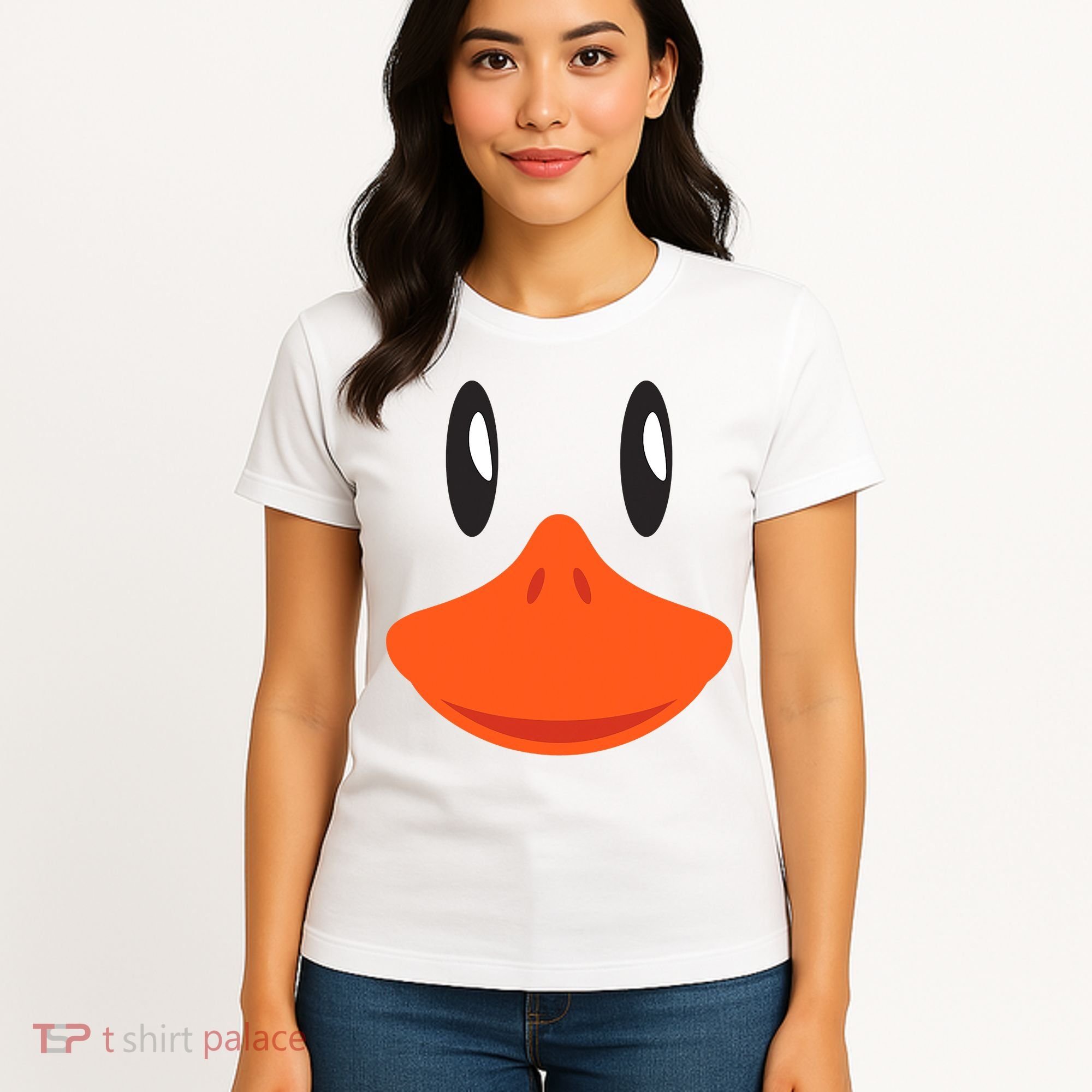 Awesome Cute Duck Face Halloween Costume Women's T-Shirt