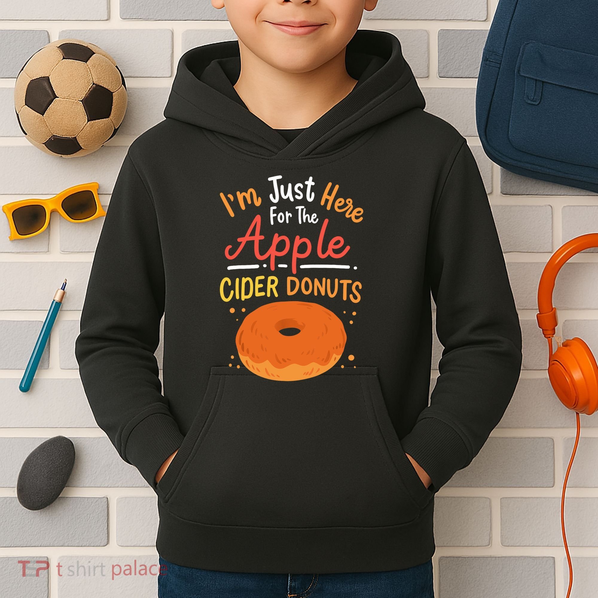 Apple Cider Donuts Apple Picking Kids Hoodie