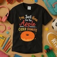 Apple Cider Donuts Apple Picking Kids T-Shirt thumb 3