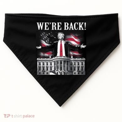 Adam Calhoun Donald Trump WeRe Back USA-Made Doggie Bandana