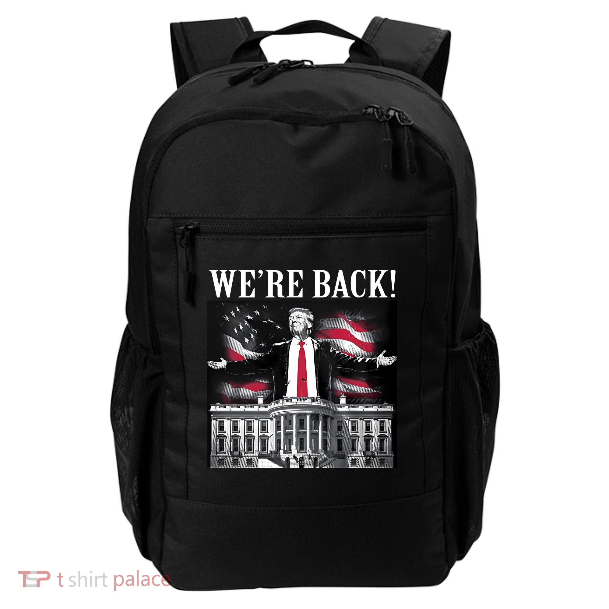 Adam Calhoun Donald Trump WeRe Back Backpack