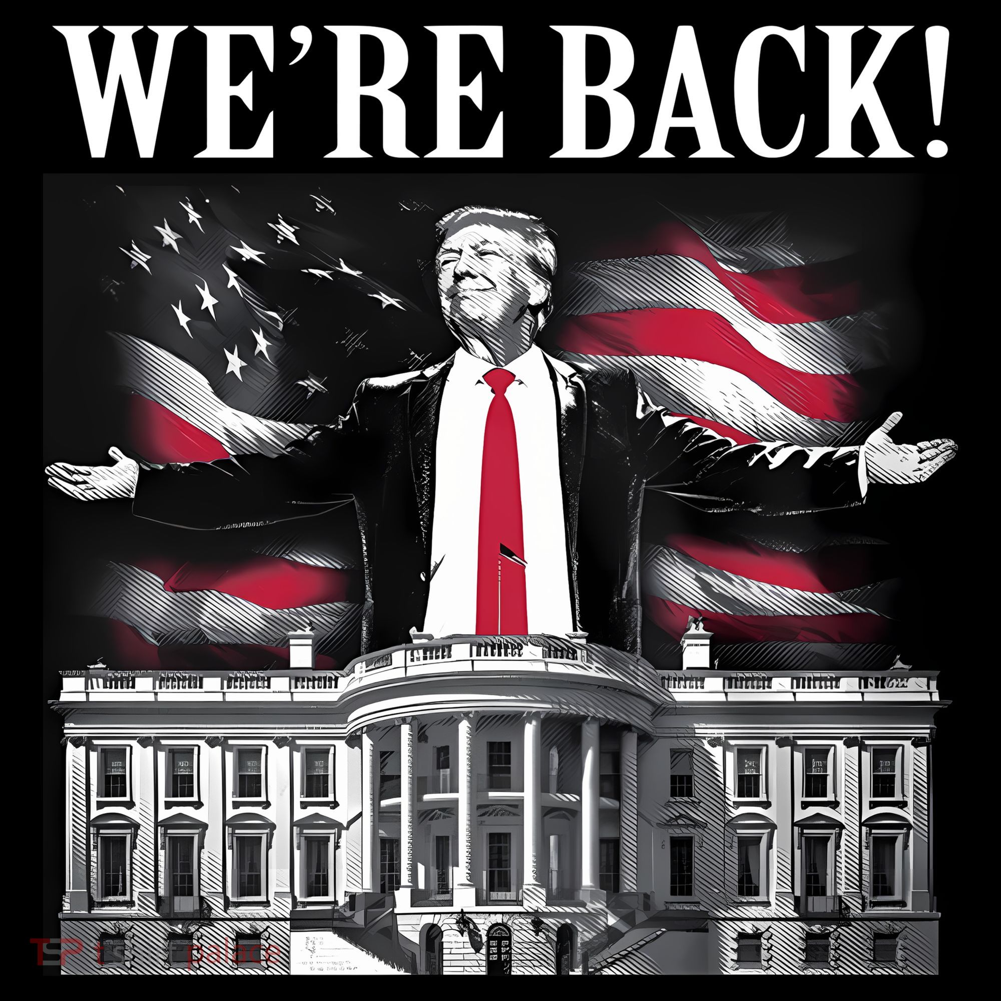 Adam Calhoun Donald Trump WeRe Back Women's Hoodie