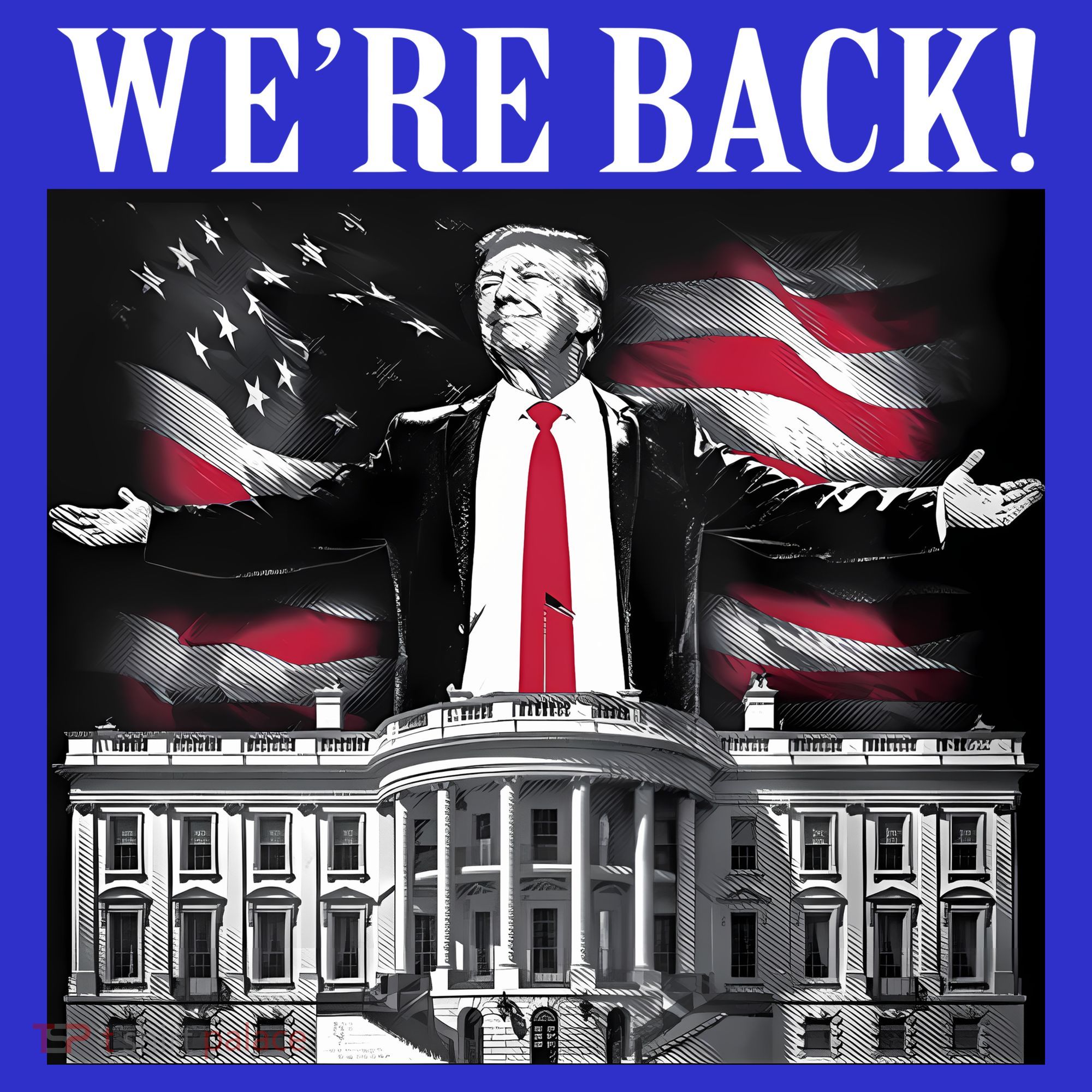 Adam Calhoun Donald Trump WeRe Back Sweatshirt