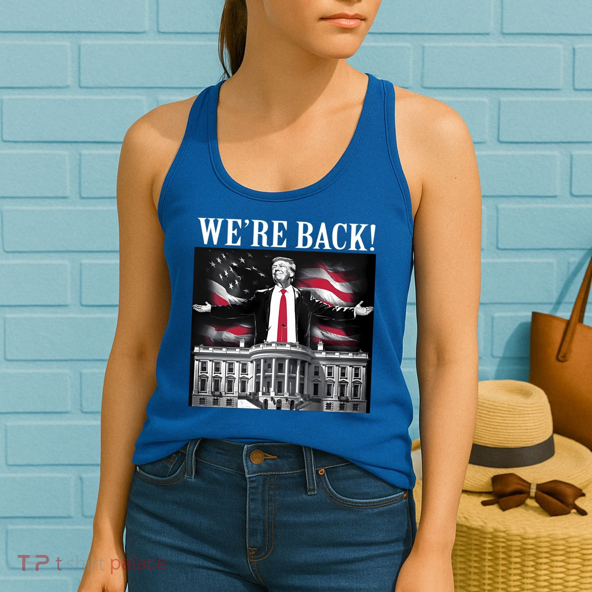 Adam Calhoun Donald Trump WeRe Back Women's Tank Top