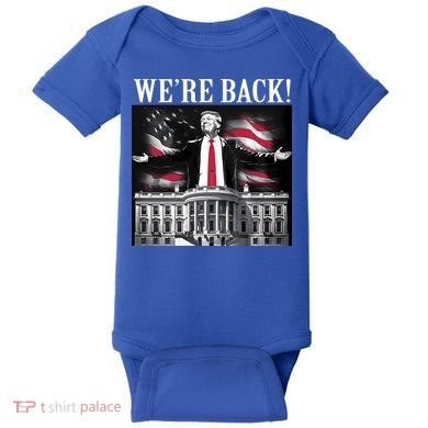 Adam Calhoun Donald Trump WeRe Back Baby Bodysuit
