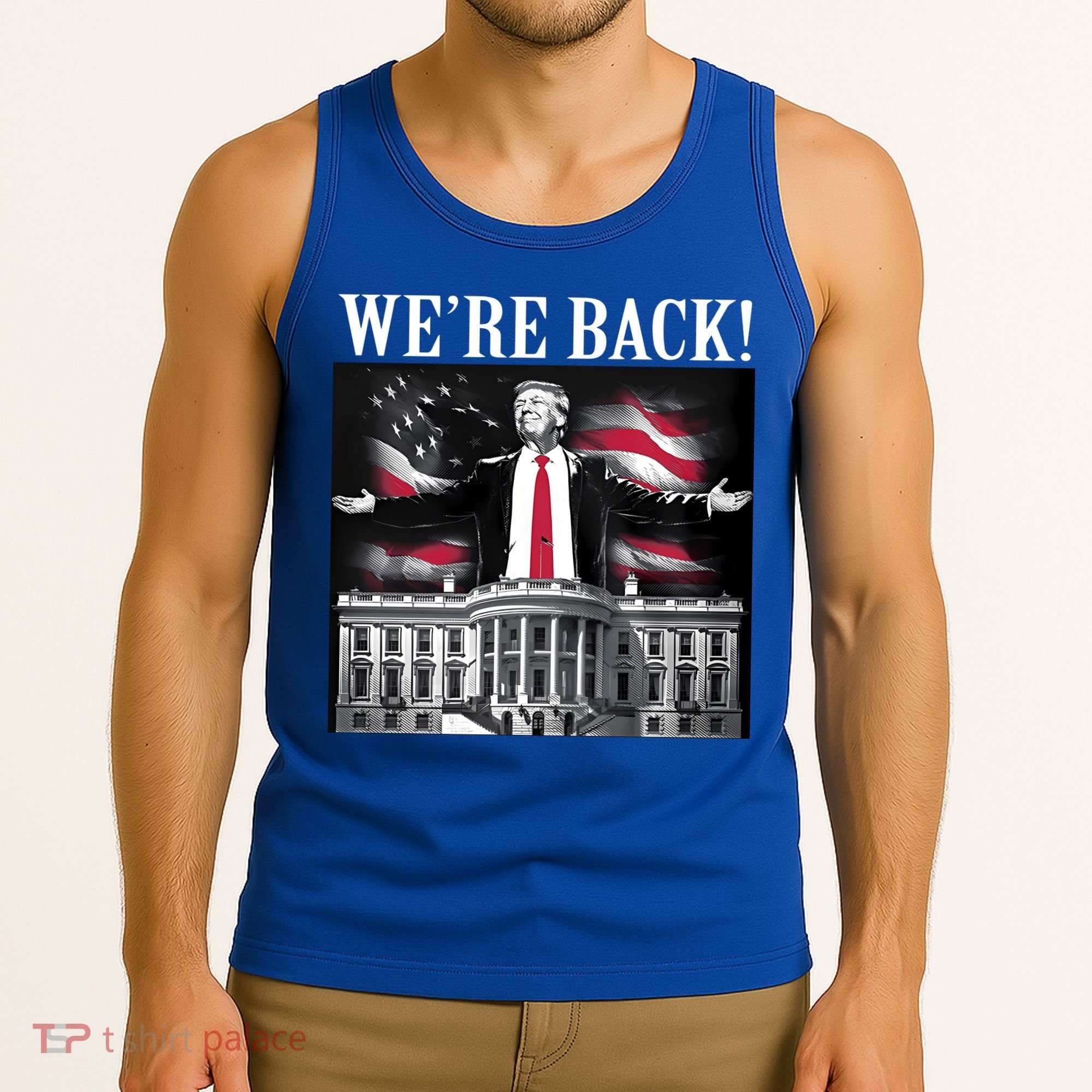 Adam Calhoun Donald Trump WeRe Back Tank Top