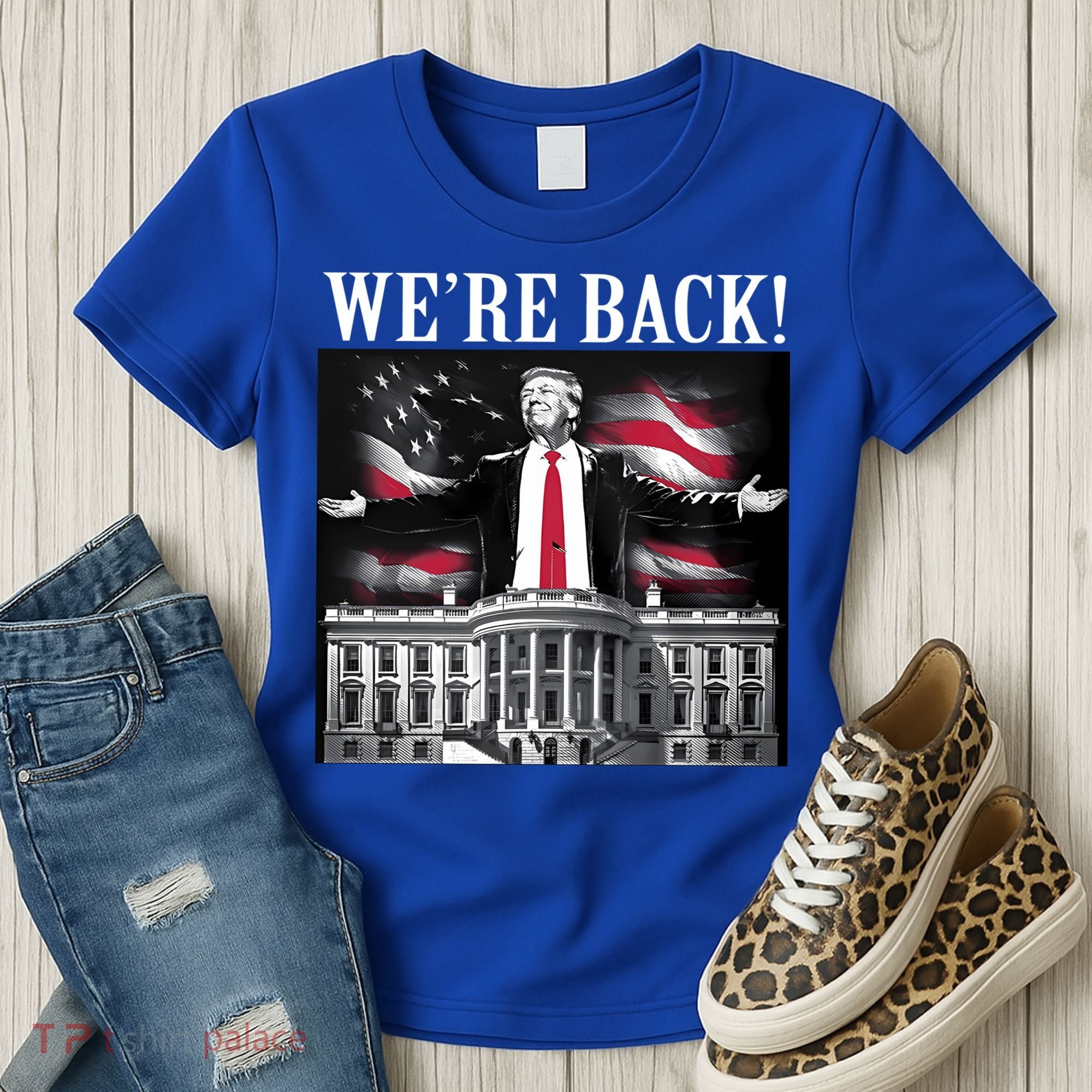 Adam Calhoun Donald Trump WeRe Back Women's T-Shirt