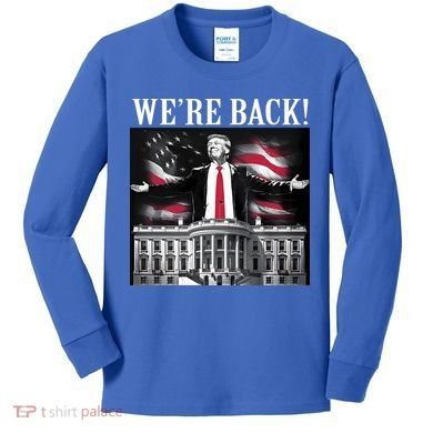 Adam Calhoun Donald Trump WeRe Back Kids Long Sleeve Shirt