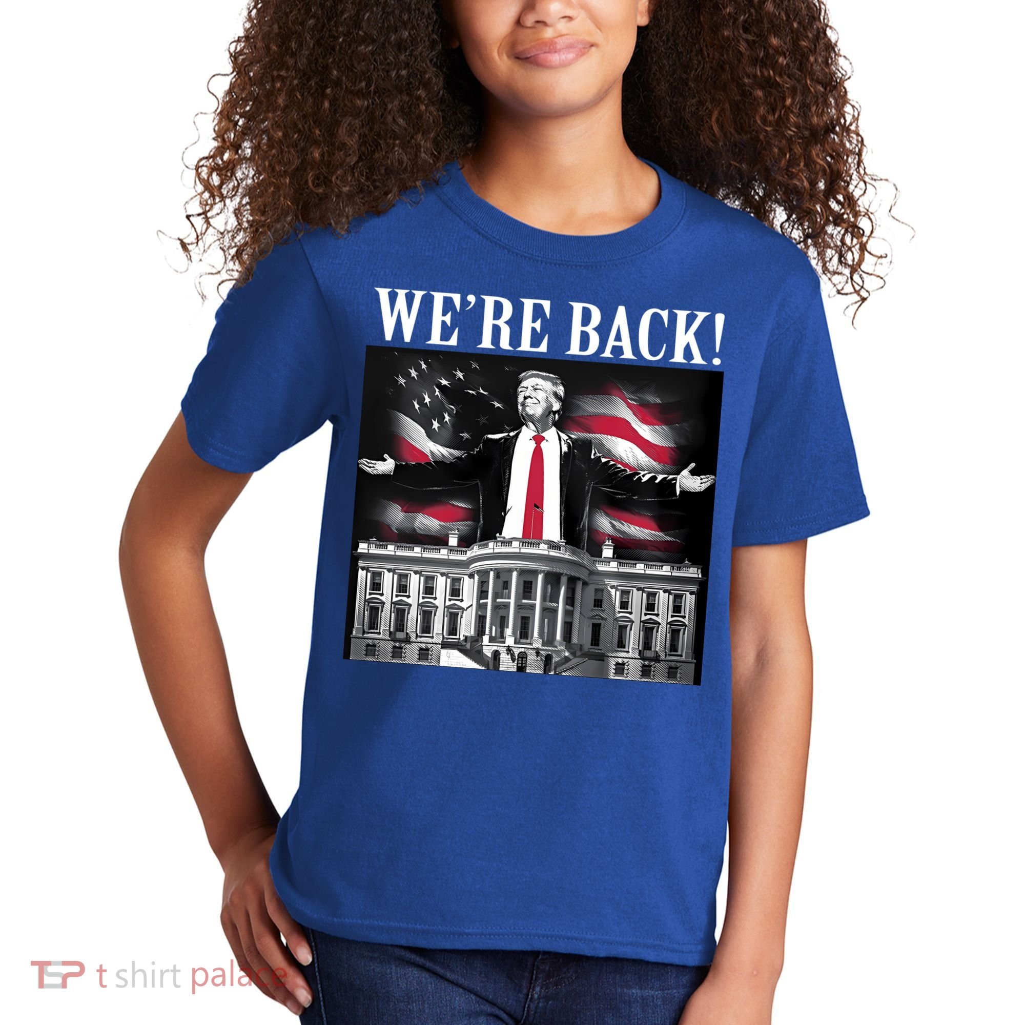 Adam Calhoun Donald Trump WeRe Back Kids T-Shirt