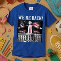 Adam Calhoun Donald Trump WeRe Back Kids T-Shirt thumb 3