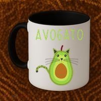 Avogato Cinco De Mayo Gift Cinco De Meow Cat Avocado Coffee Mug thumb 2
