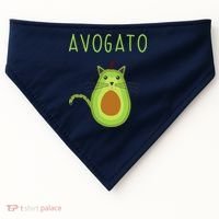 Avogato Cinco De Mayo Gift Cinco De Meow Cat Avocado USA-Made Doggie Bandana thumb 0