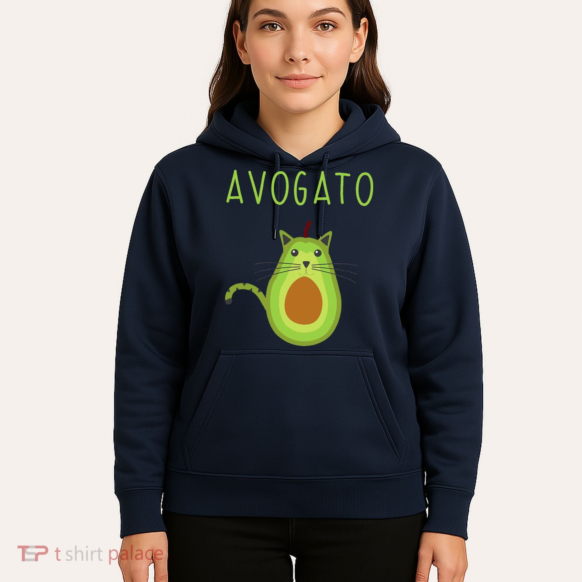 Avogato Cinco De Mayo Gift Cinco De Meow Cat Avocado Hoodie