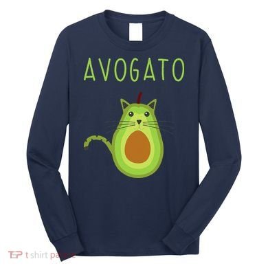 Avogato Cinco De Mayo Gift Cinco De Meow Cat Avocado Long Sleeve Shirt