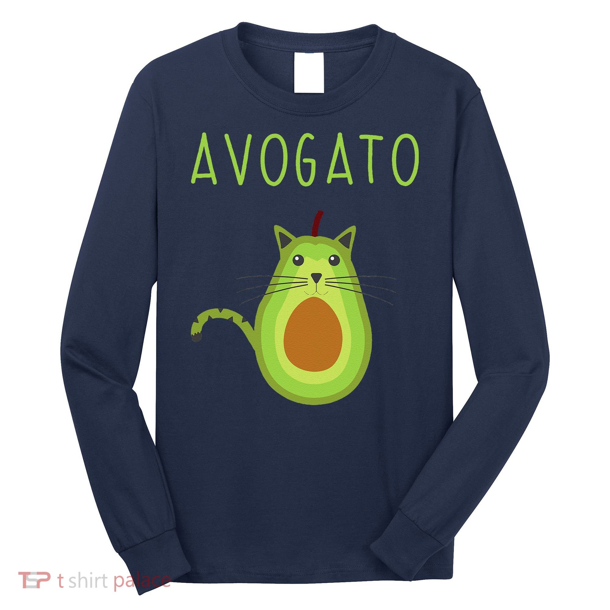 Avogato Cinco De Mayo Gift Cinco De Meow Cat Avocado Long Sleeve Shirt