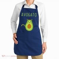 Avogato Cinco De Mayo Gift Cinco De Meow Cat Avocado Apron thumb 2