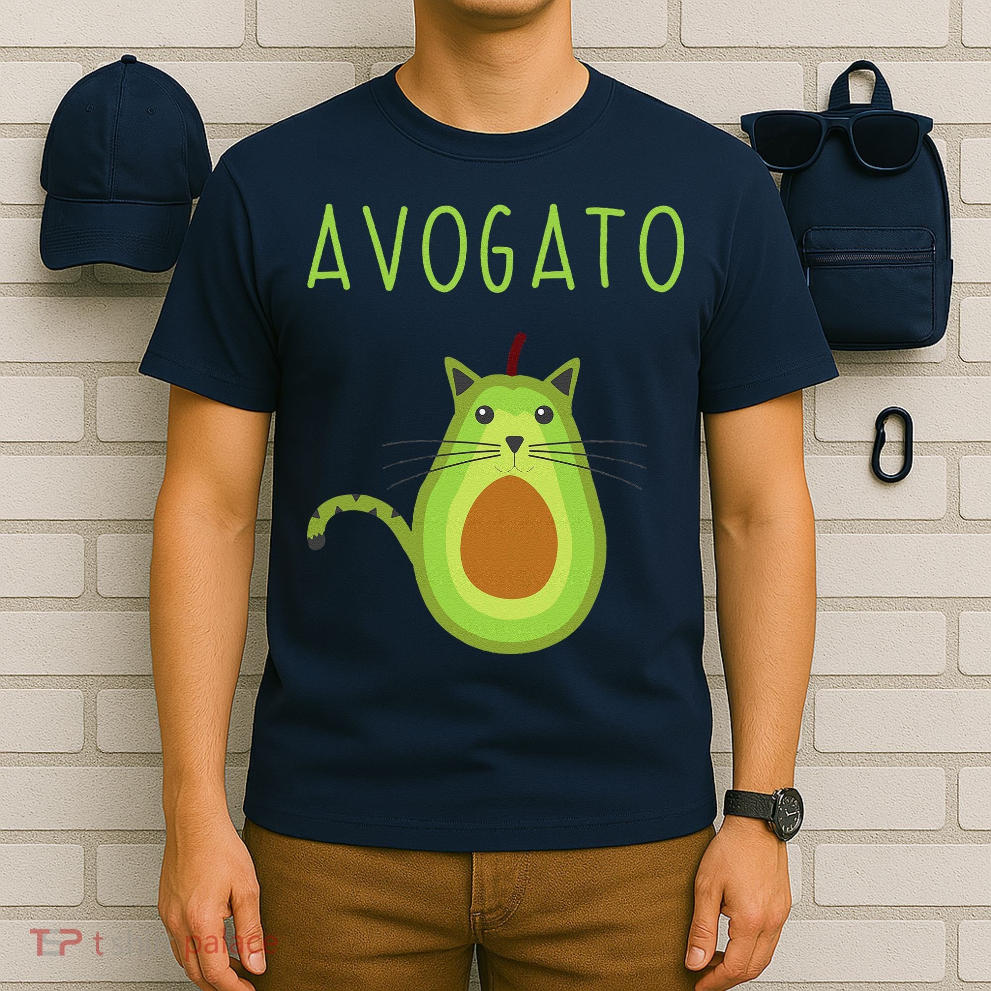Avogato Cinco De Mayo Gift Cinco De Meow Cat Avocado T-Shirt
