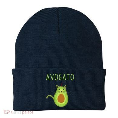 Avogato Cinco De Mayo Gift Cinco De Meow Cat Avocado Beanie