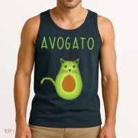 Avogato Cinco De Mayo Gift Cinco De Meow Cat Avocado Tank Top thumb 3